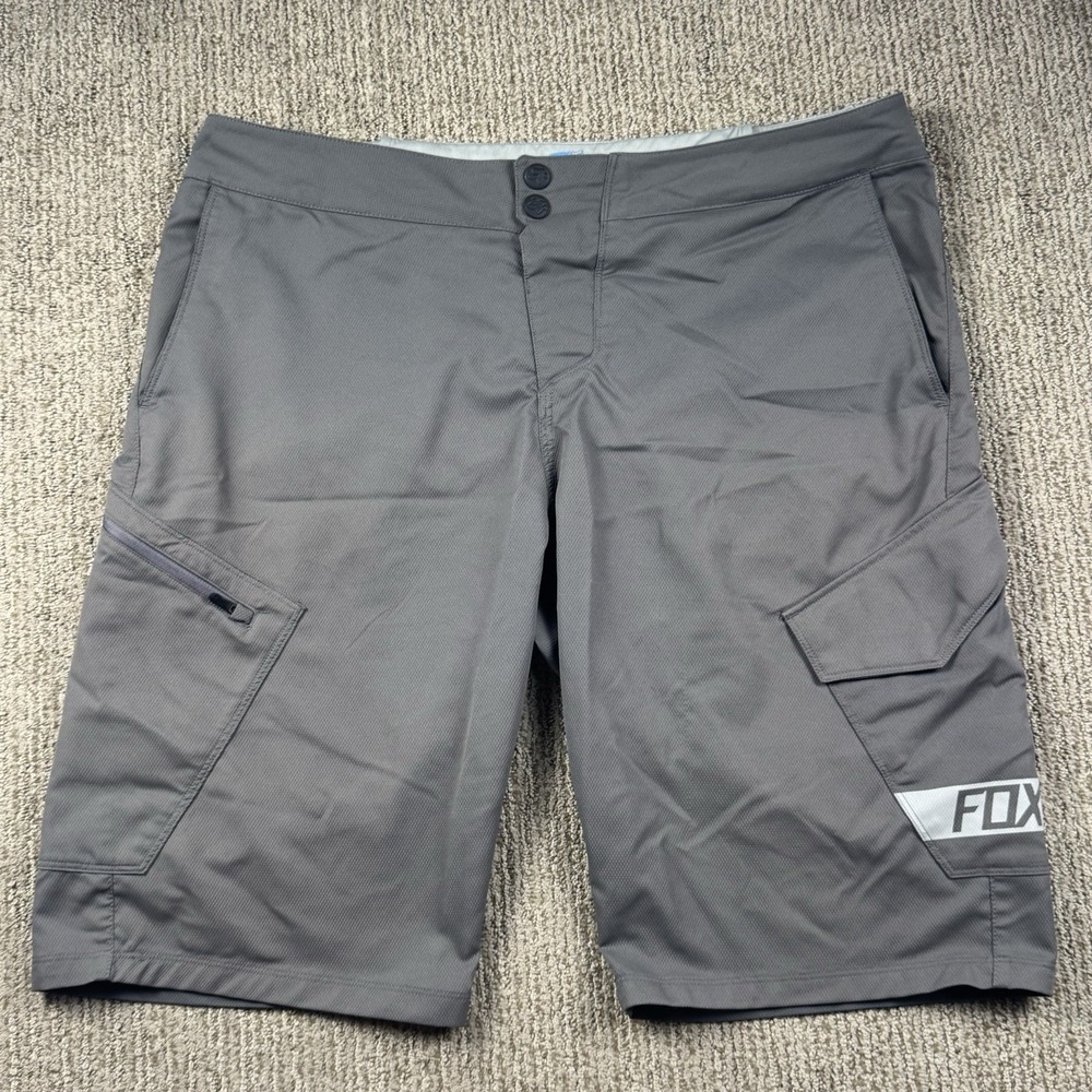 Fox Mens 36 Ranger Cargo Shorts Cycling Mountain Biking Grey